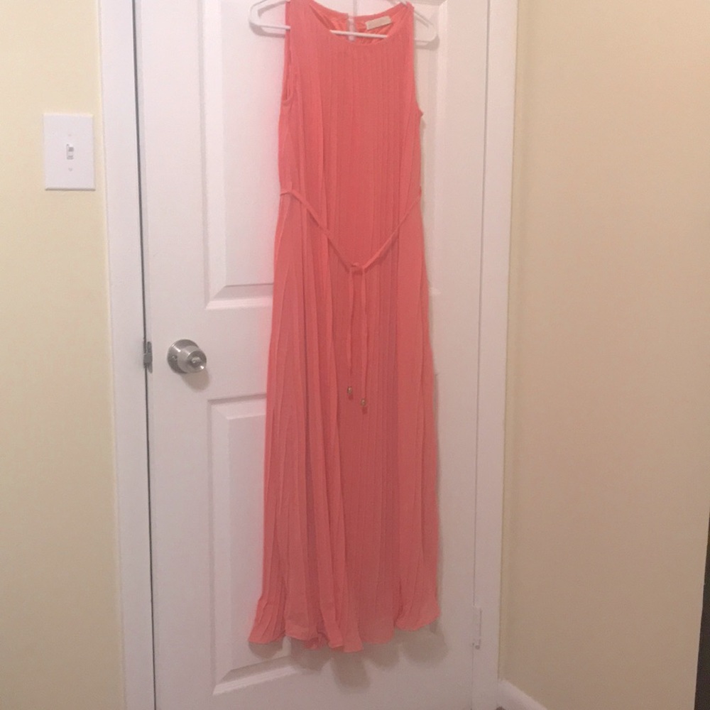 formal long pleated dress